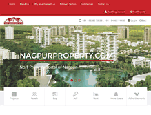Tablet Screenshot of nagpurproperty.com